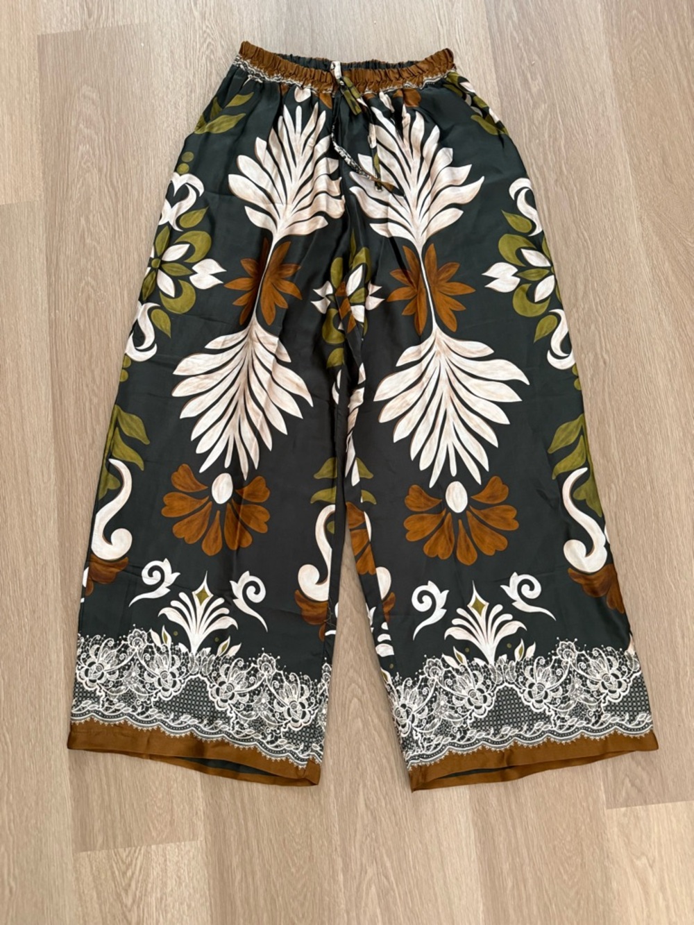 Lola silk/viscose wide leg pants - Picture 2 of 7